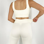 Load image into Gallery viewer, Ribbed Active Wear- Off White
